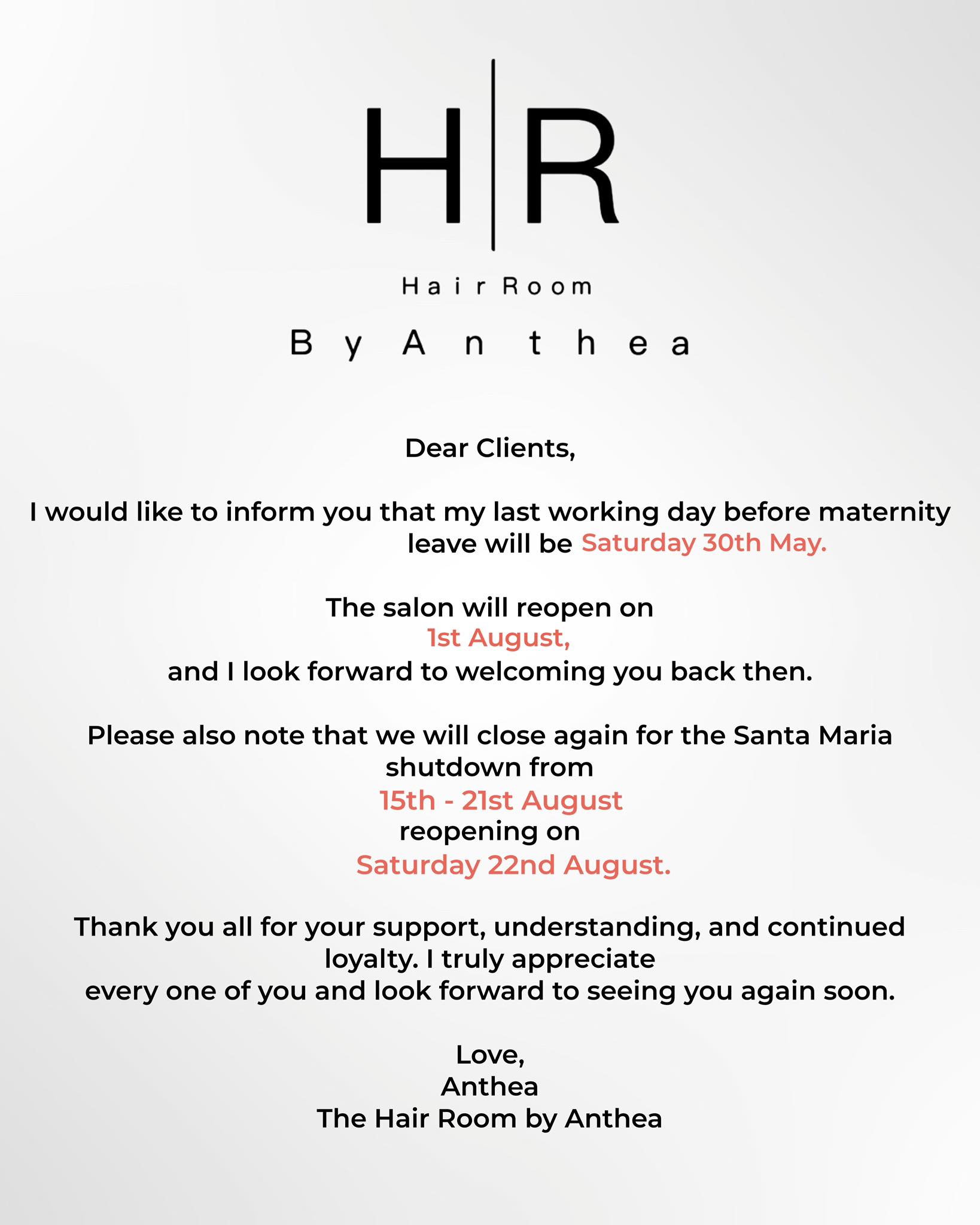 The Hair Room By Anthea | Santa Venera