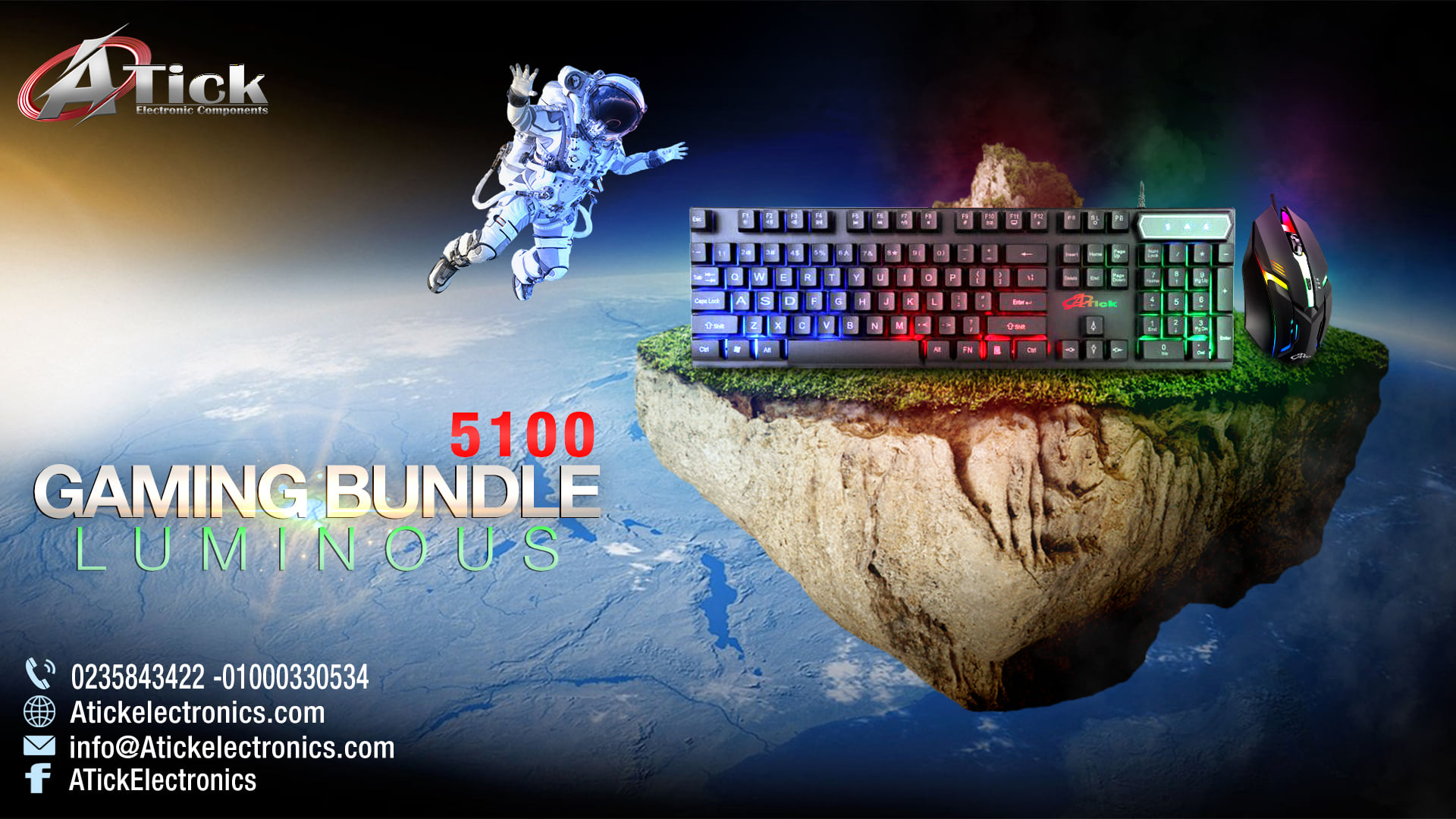 #Gamming_Keyboard_with_Mouse model:... - Atick Electronics | Facebook