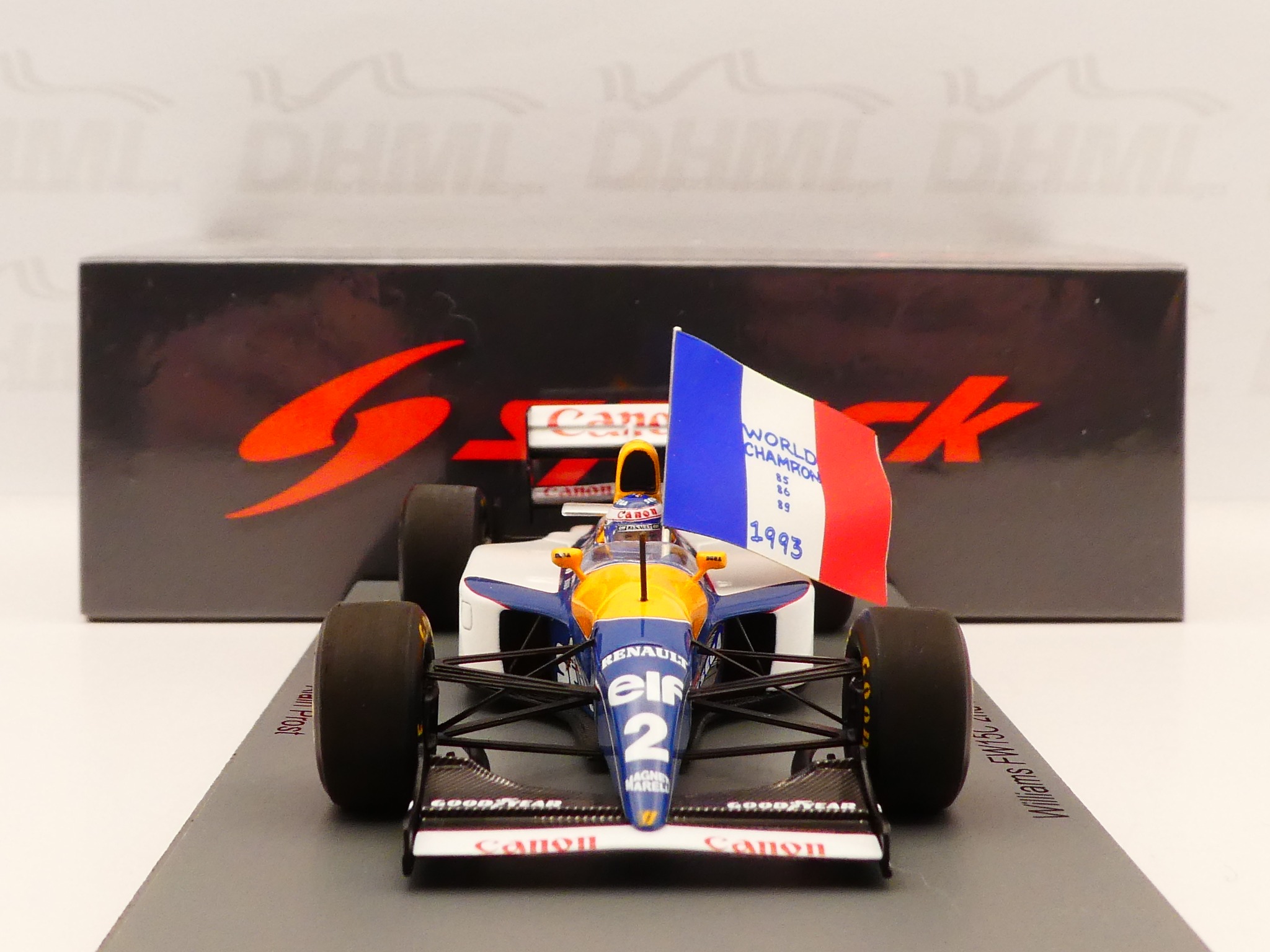 The new Spark 1:43 Alain Prost Williams FW15C Portugal GP 1993