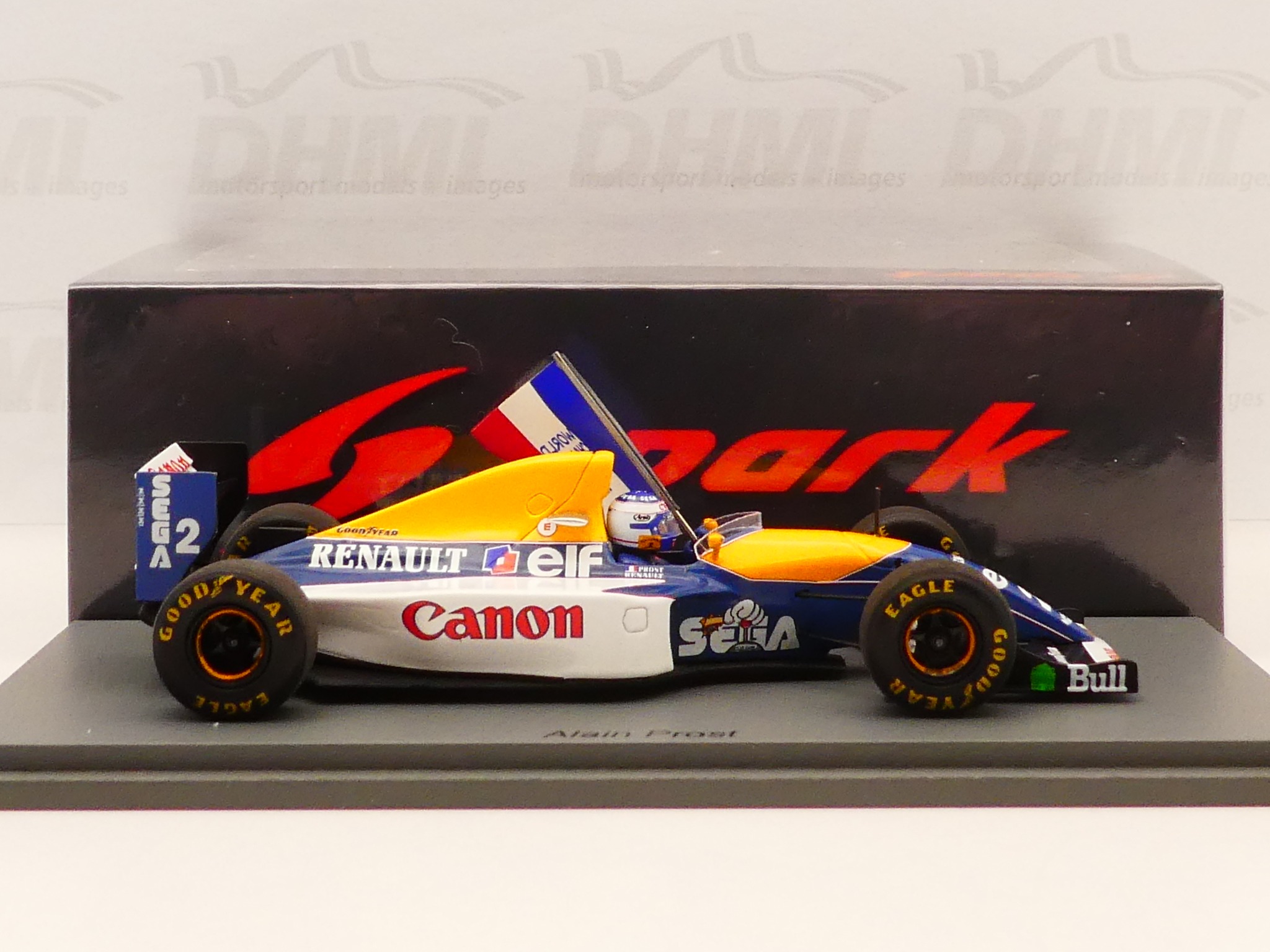 The new Spark 1:43 Alain Prost Williams FW15C Portugal GP 1993