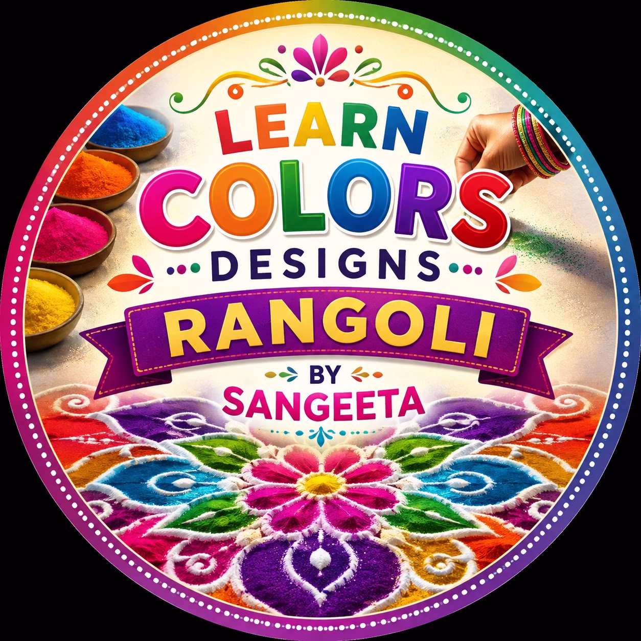 Learn Colors Designs - Rangoli by Sangeeta | Facebook