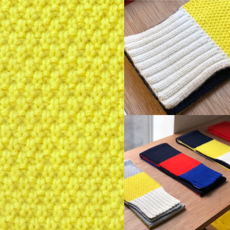 気仙沼ニッティングのカシミヤマフラーを、ちょっとアップでご紹介させ
