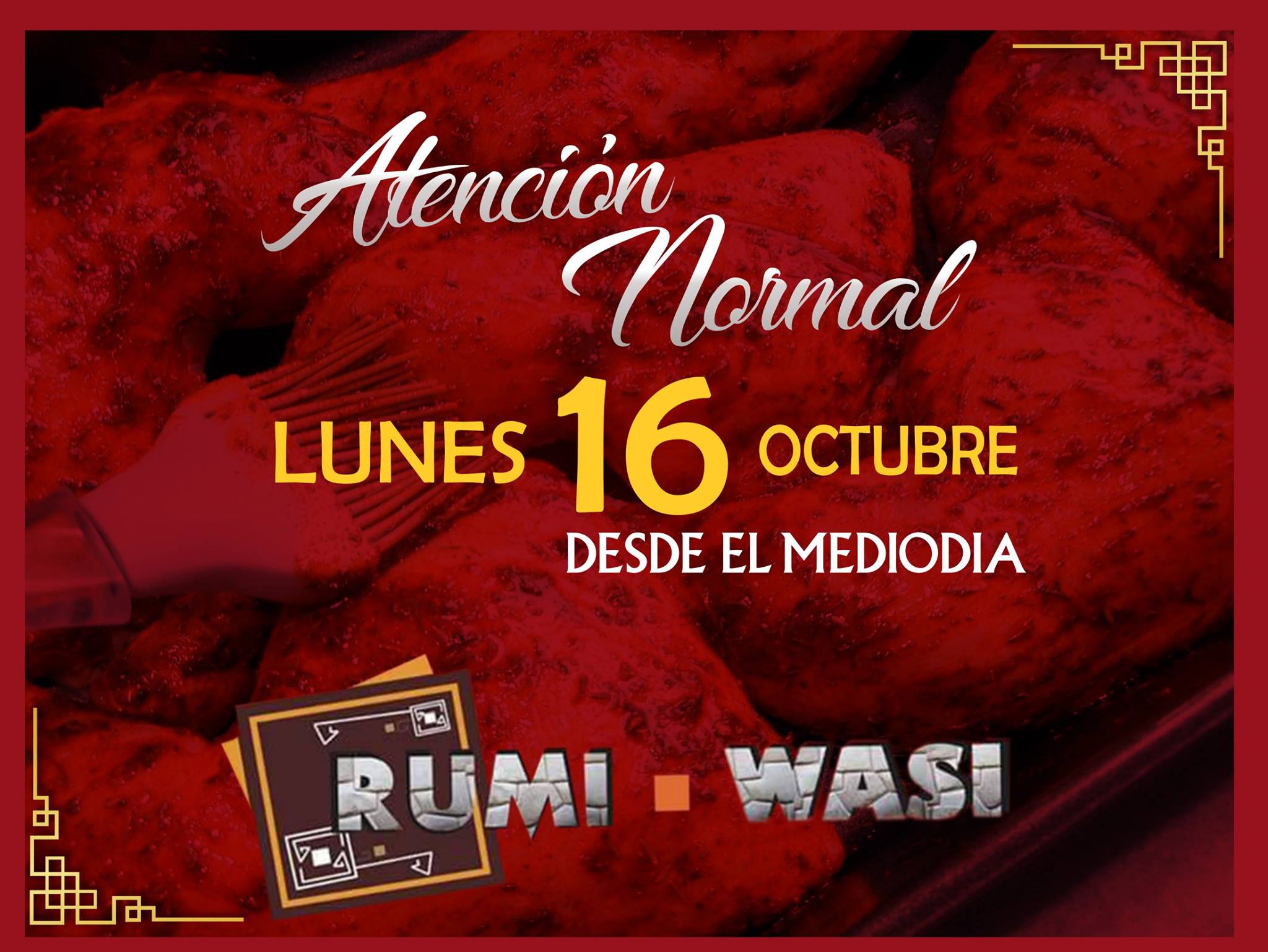 HOY LUNES 26 !!! No te... - Restaurant Rumi Wasi - Ica