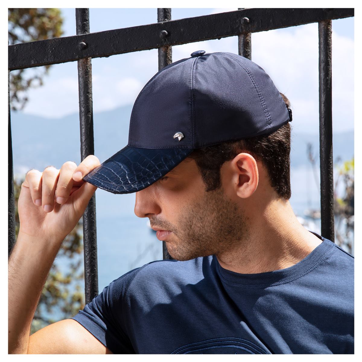 Casquette De Baseball De Luxe STEFANO RICCI - Soie Et Cuir, Taille US L, Noire, Neuve Avec étiquettes