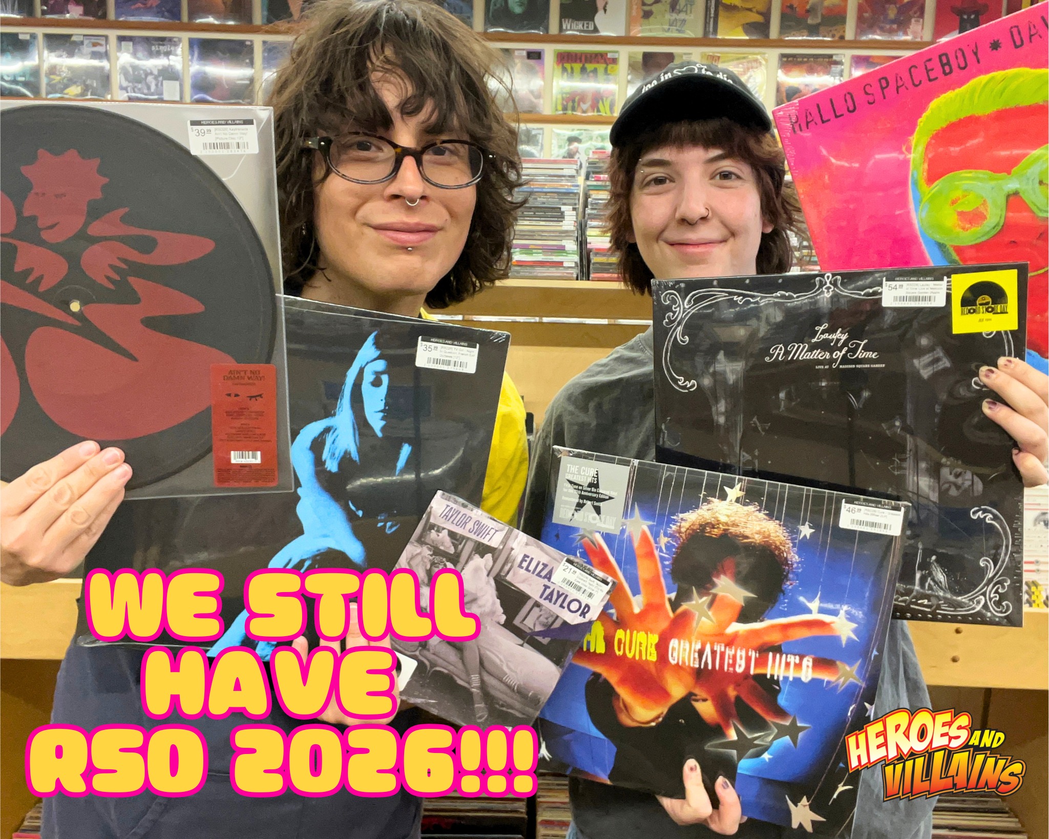 Record Store Day deals at Heroes and Villains