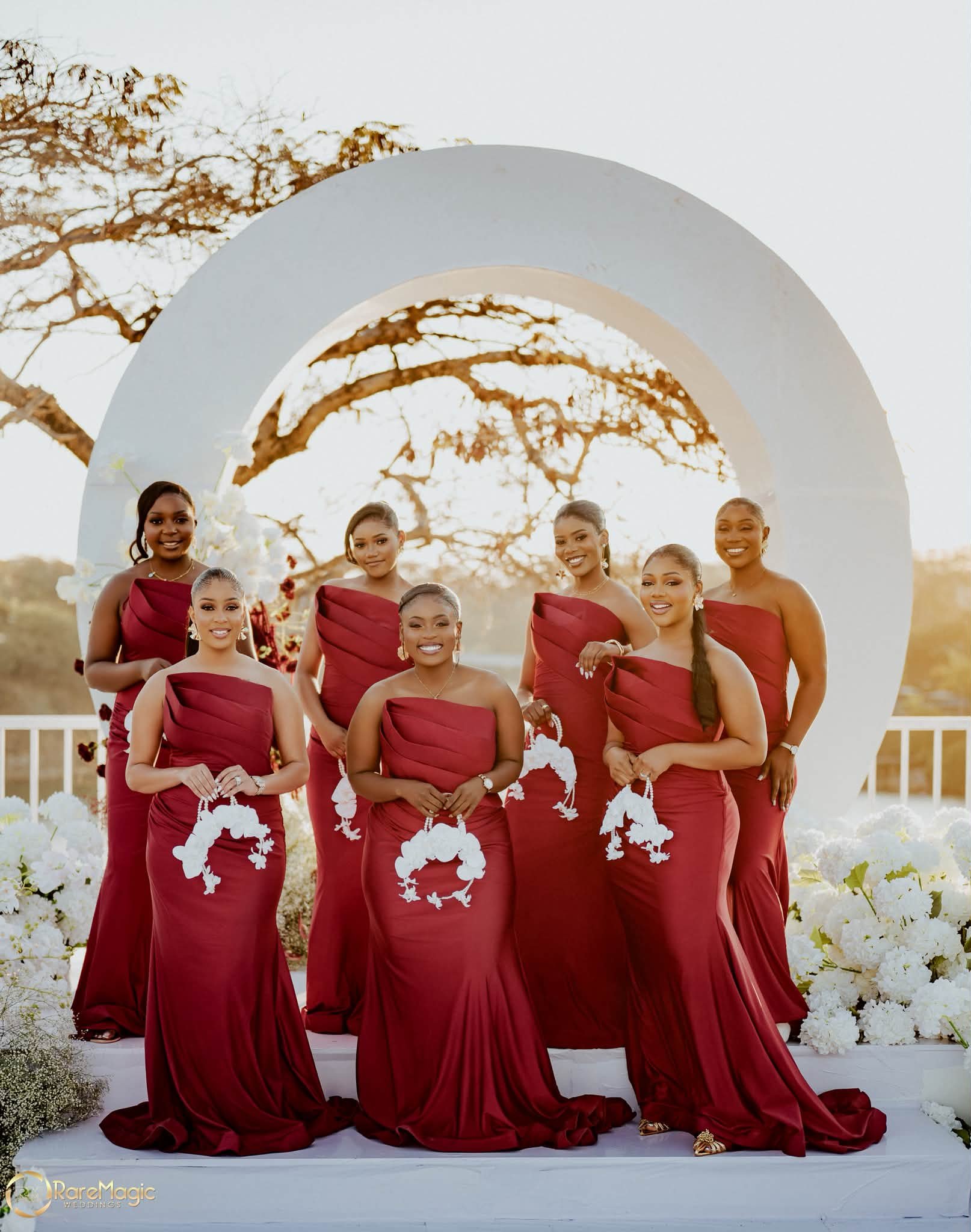 eden maids bridesmaid dresses They covered me at every turn 🥹🥹🥹🥹 Words can't describe how grateful I am for these women .. my God himself bless you ❤️❤️❤️❤️ Bridesmaids Blissfulbond Bridal Zambia Makeup 💄 Sarah's Color:Stripe Green Smoking at back bodice Product Group: 3909 Perissa Long Sleeve Mini