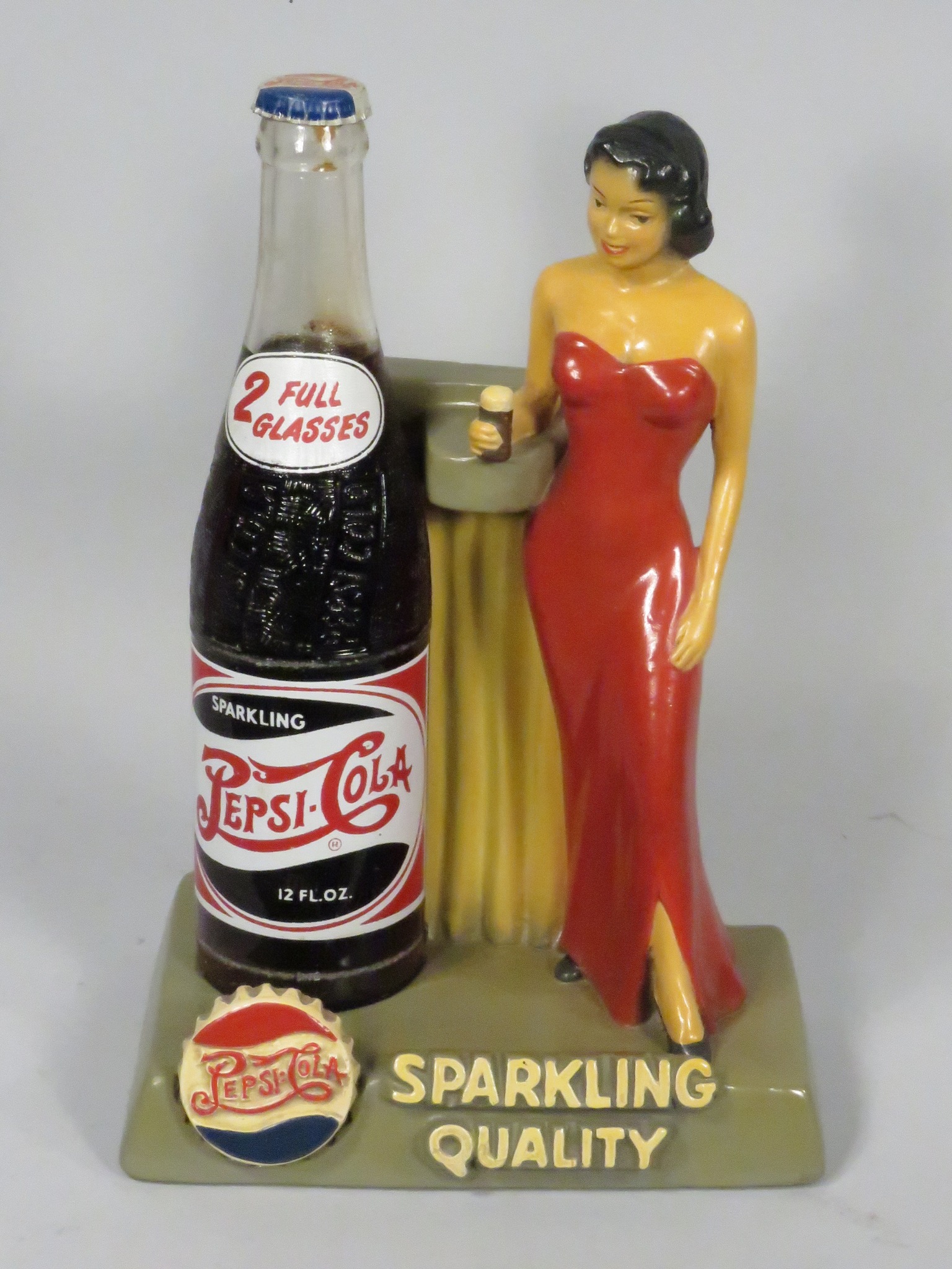 Vintage 1960's Pepsi-Cola tin chalkboard menu sign