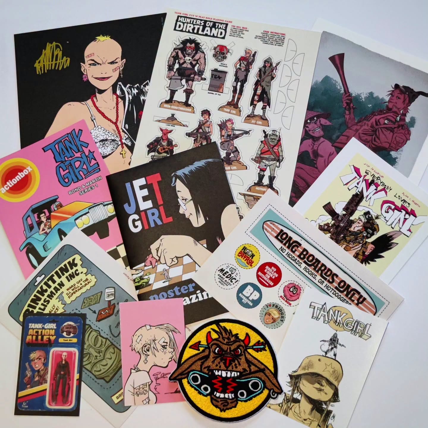 Tank - This TANK GIRL MOTHERLOAD A6 promo print comes with the