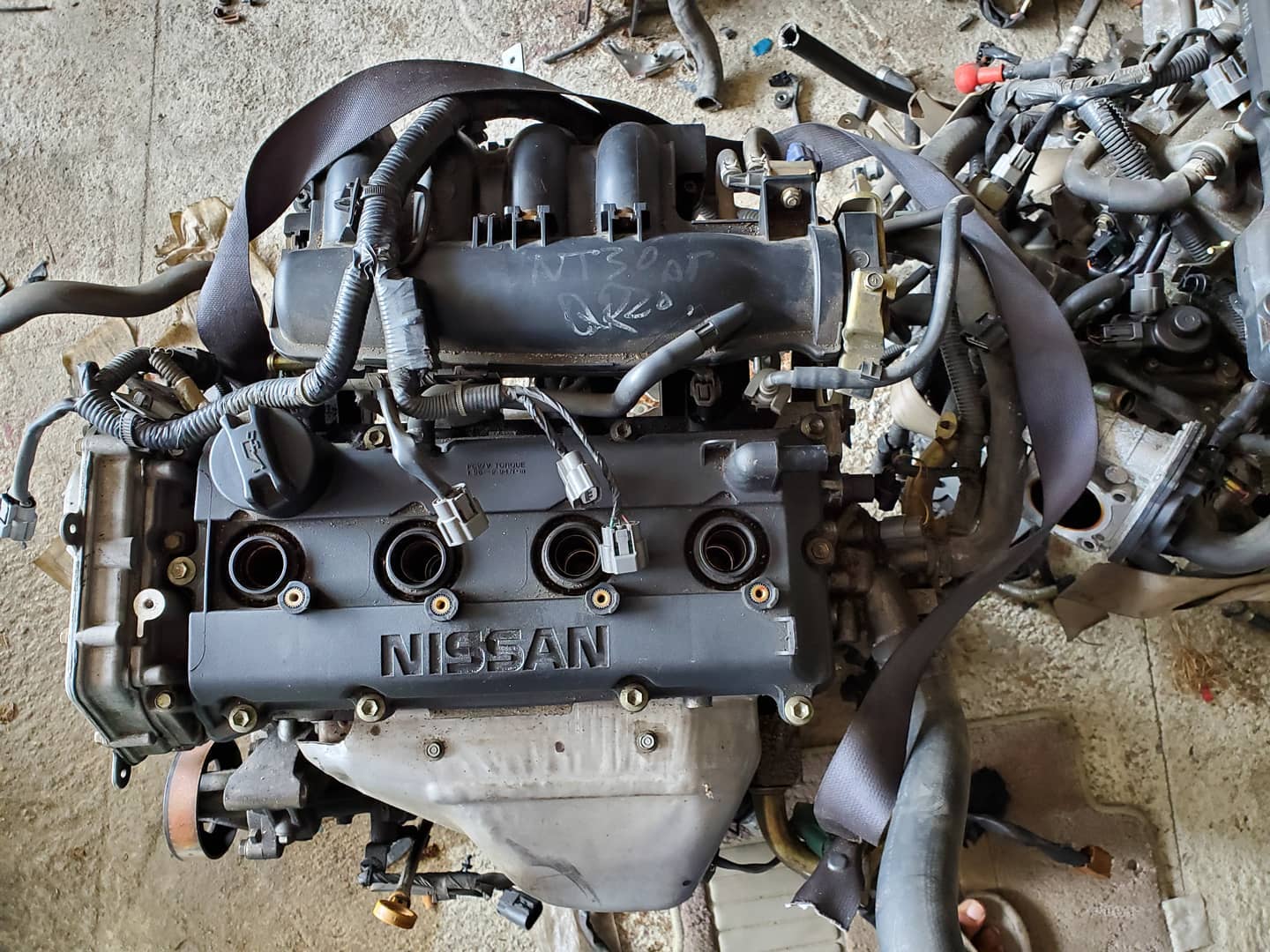 QR20 4WD HEAD AND BLOCK FOR NISSAN X-TRAIL NT30 with manifolds and ...