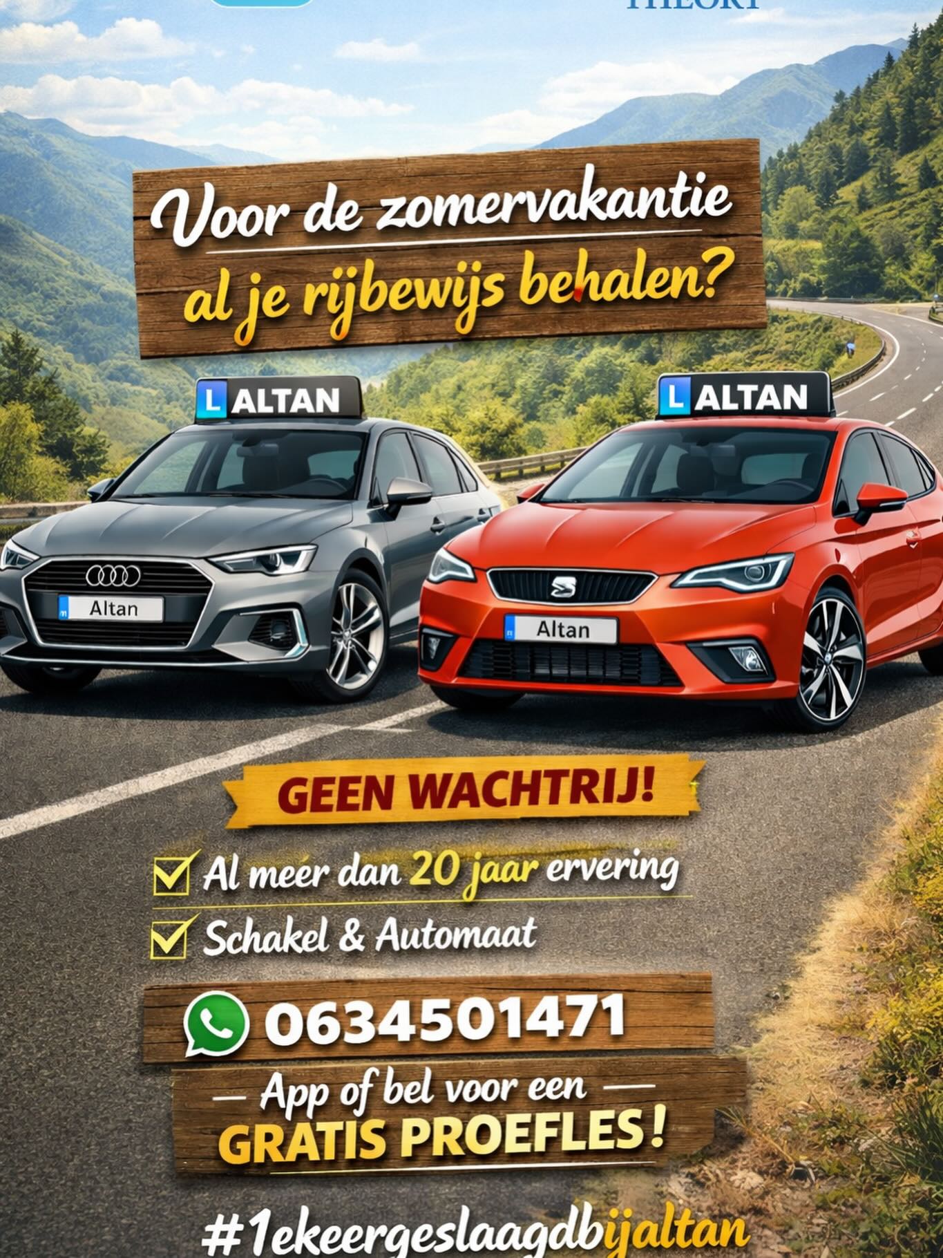 Altan Autorijschool - @dc076 gefeliciteerd jongen !🎉🎊 gelijk 1e keer ...