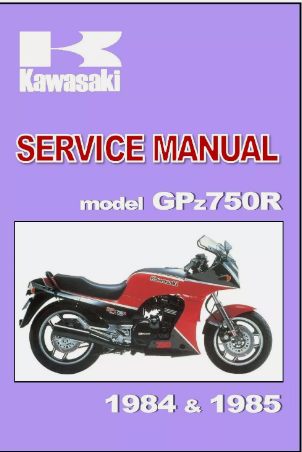 KAWASAKI Workshop Manual GPX750R GPX 750R ZX750-F Ninja 1987 1988