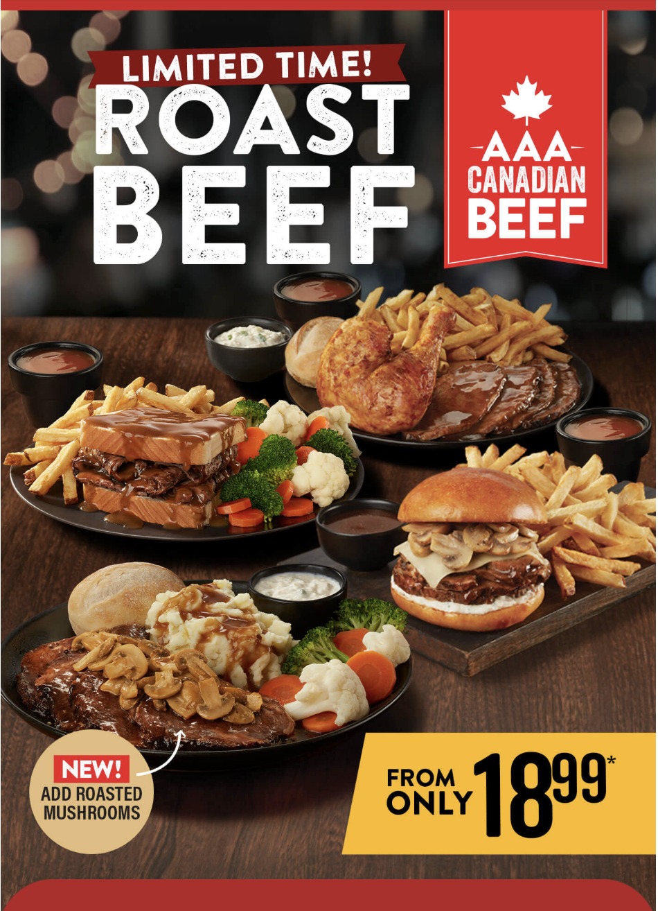 Swiss Chalet Canada Promotions: FREE Quarter Chicken Dinner Coupon