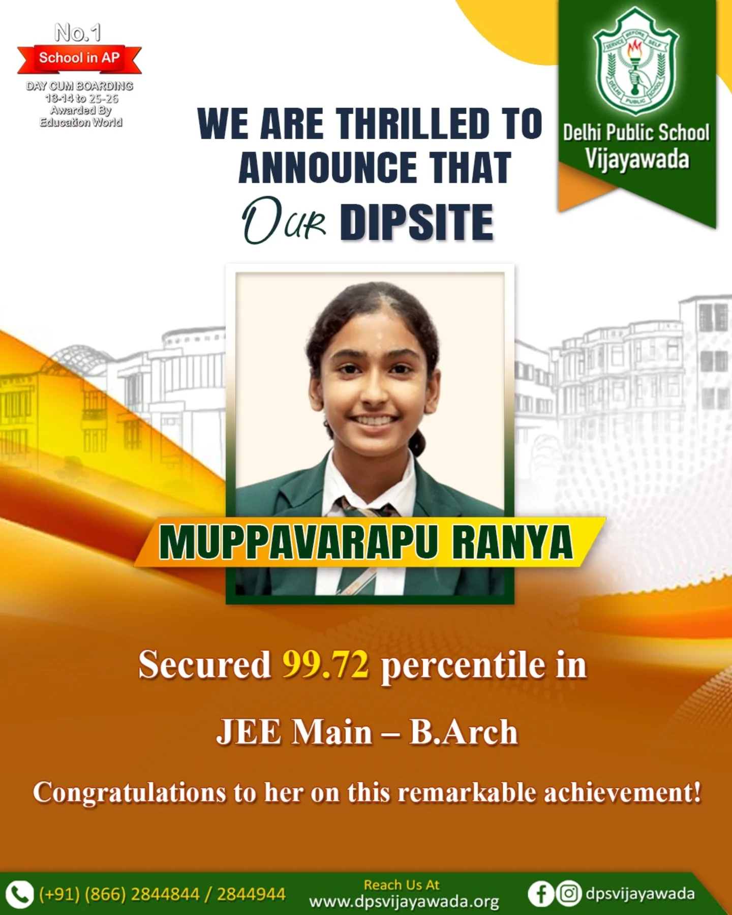 🌟🎉 PROUD MOMENT FOR... - Delhi Public School- DPS Vijayawada | Facebook