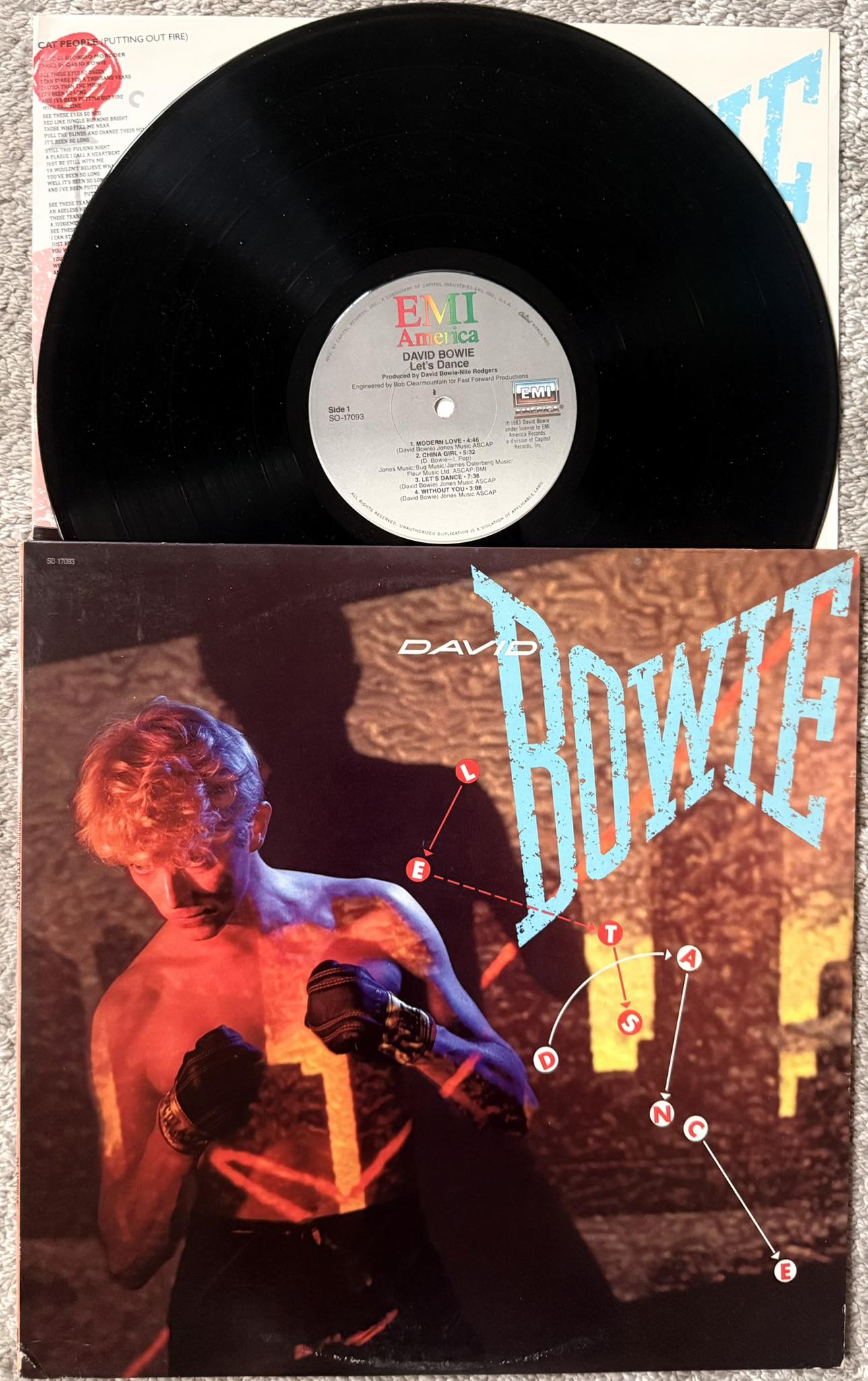 David Let's Dance Bowie 見本盤 レコード