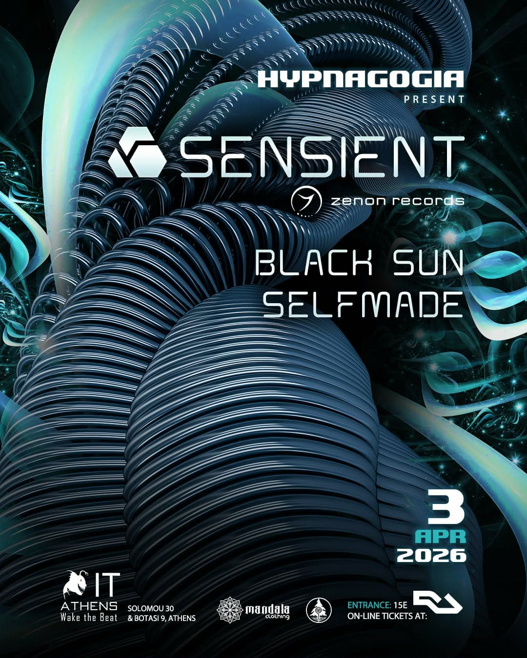 HYPNAGOGIA presents — Friday April 3 This Friday, a rare night