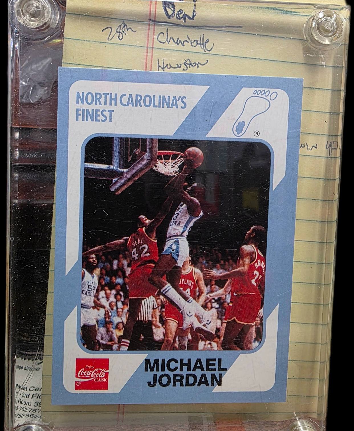 ? Michael Jordan UNC Collectible Card “North Carolina