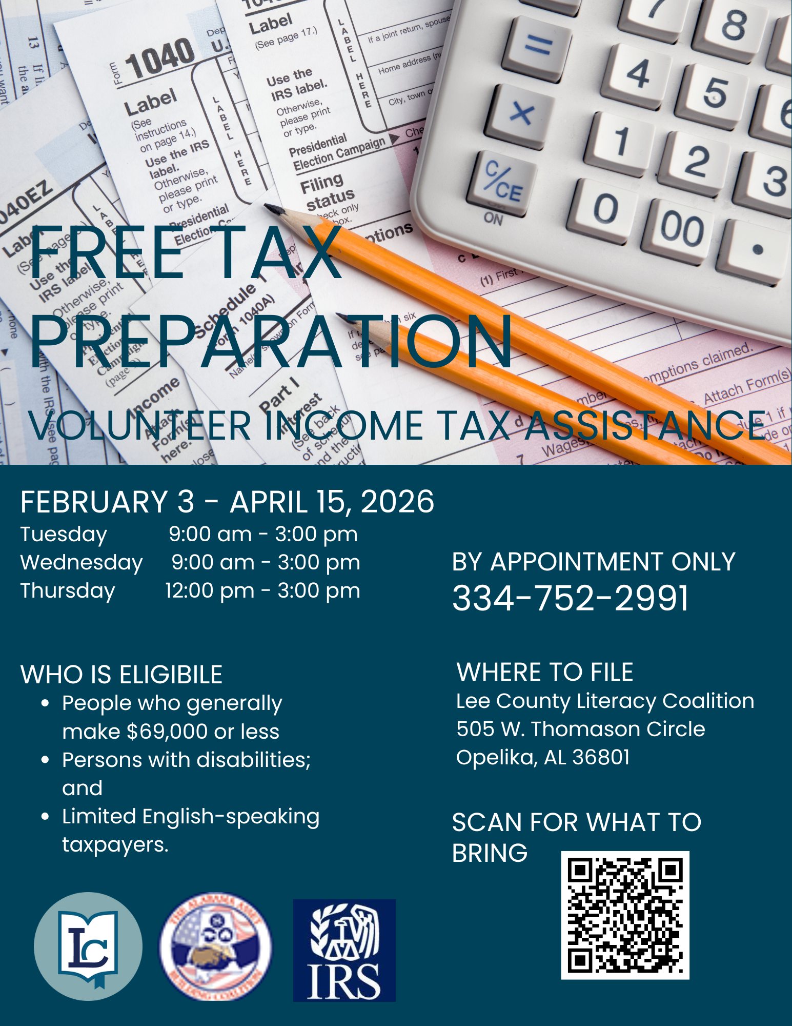 Tax season doesn’t have to... - Lee County LITERACY COALITION | Facebook