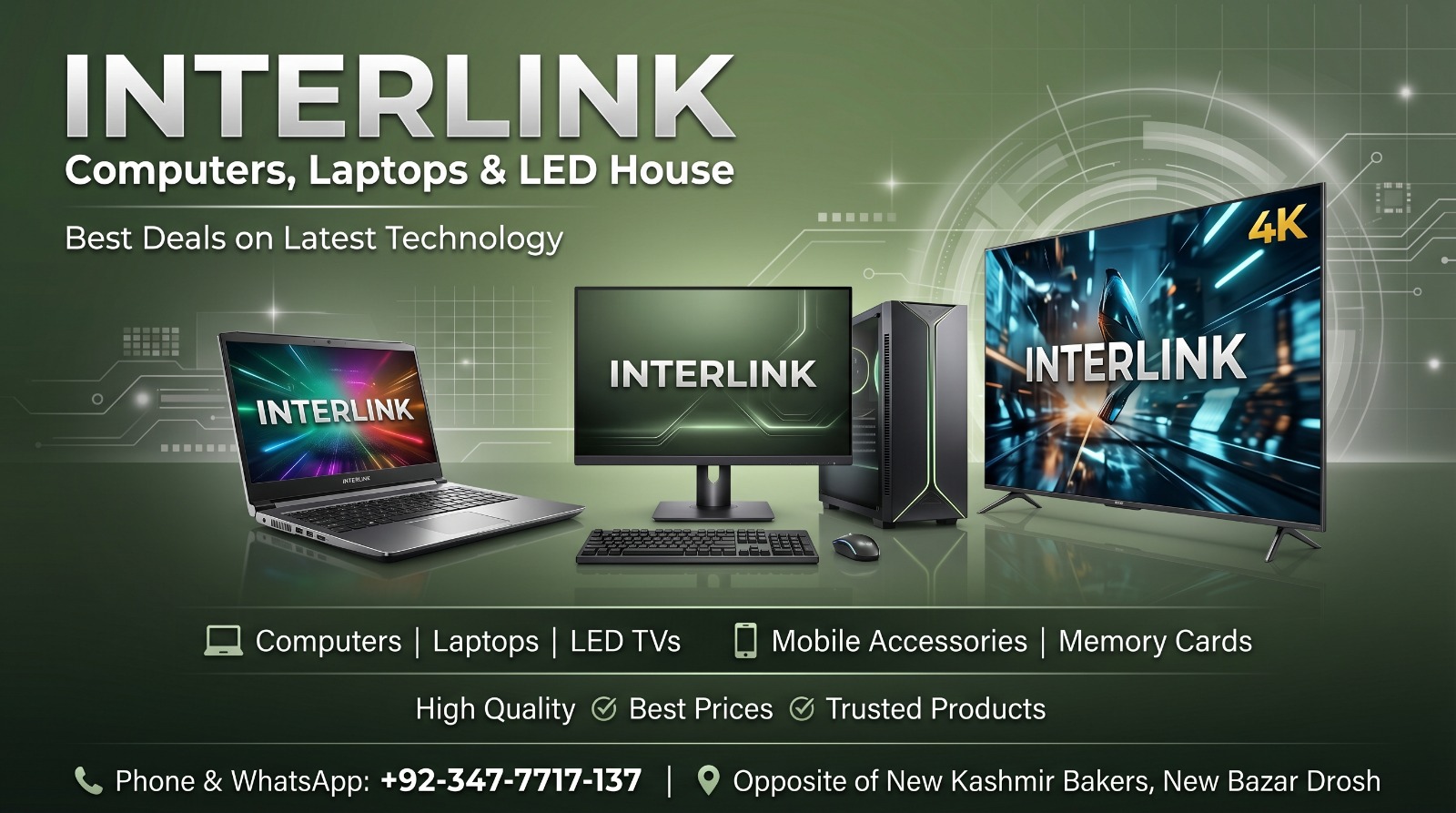 Interlin... - Interlink Computer Leptop LED And Printing House