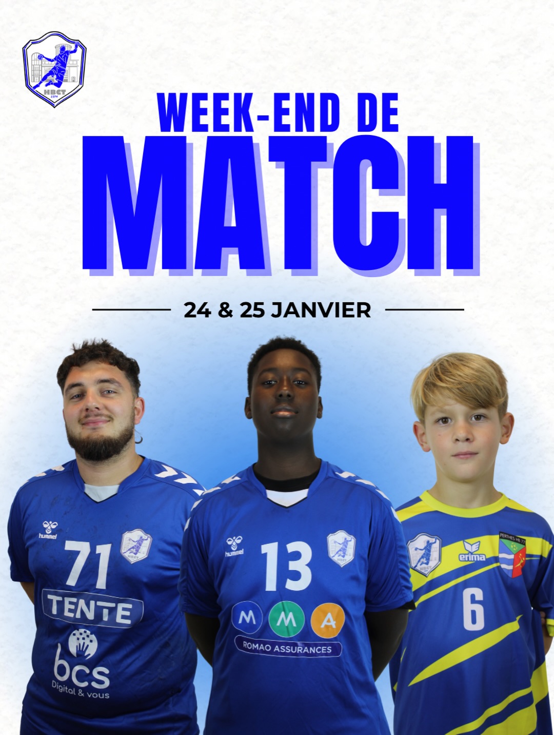 HBCT - 🔔 Place au week-end de compétition ! 🔵⚪ Nos... | Facebook