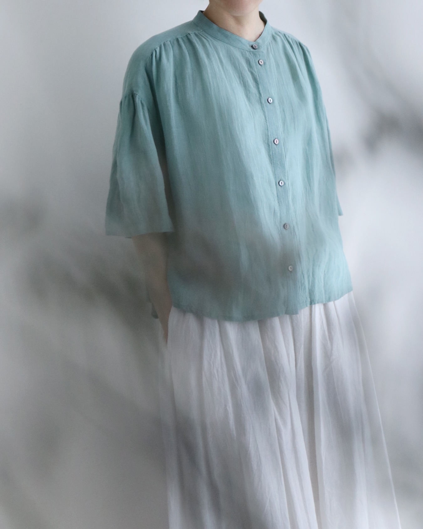 SS COLLECTION 2026 ⁡ ⁡ No. 16318 ビスブラウス qua.linen100% size 
