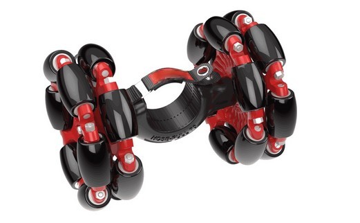 Flexible Schlauchrollen Omnidirektionales Rollensystem für Schlauchleitungen Verbesserte Mobilität von hydraulischen Leitungen Robuste Ausführung aus hochfestem Kunststoff Kein Verhaken der Kupplung an Bordsteinkanten o.ä. Schont Schlauchkupplung und