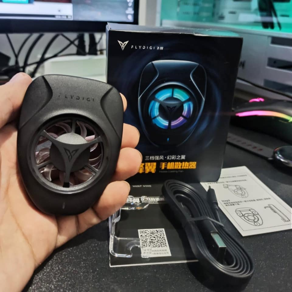 BoquinhaTech - 🔻Cooler Gamer Flydigi RGB Bateria própria....