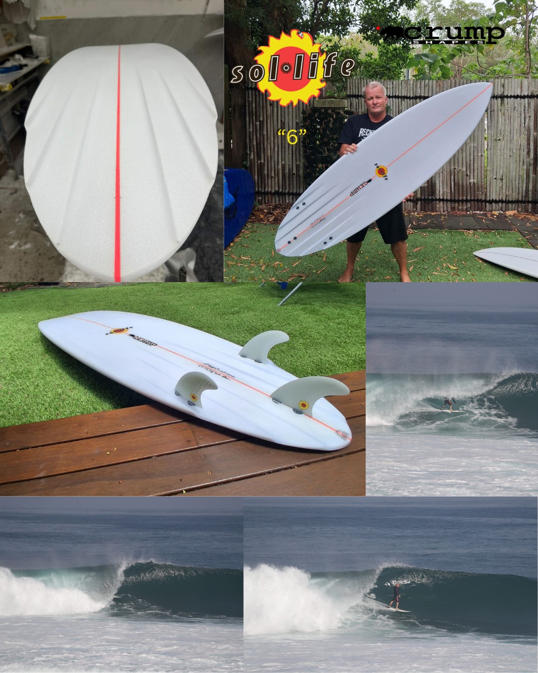 KAI SALLAS Longboard Fins 7.0 Designed by Hawaiian Kai Sallas