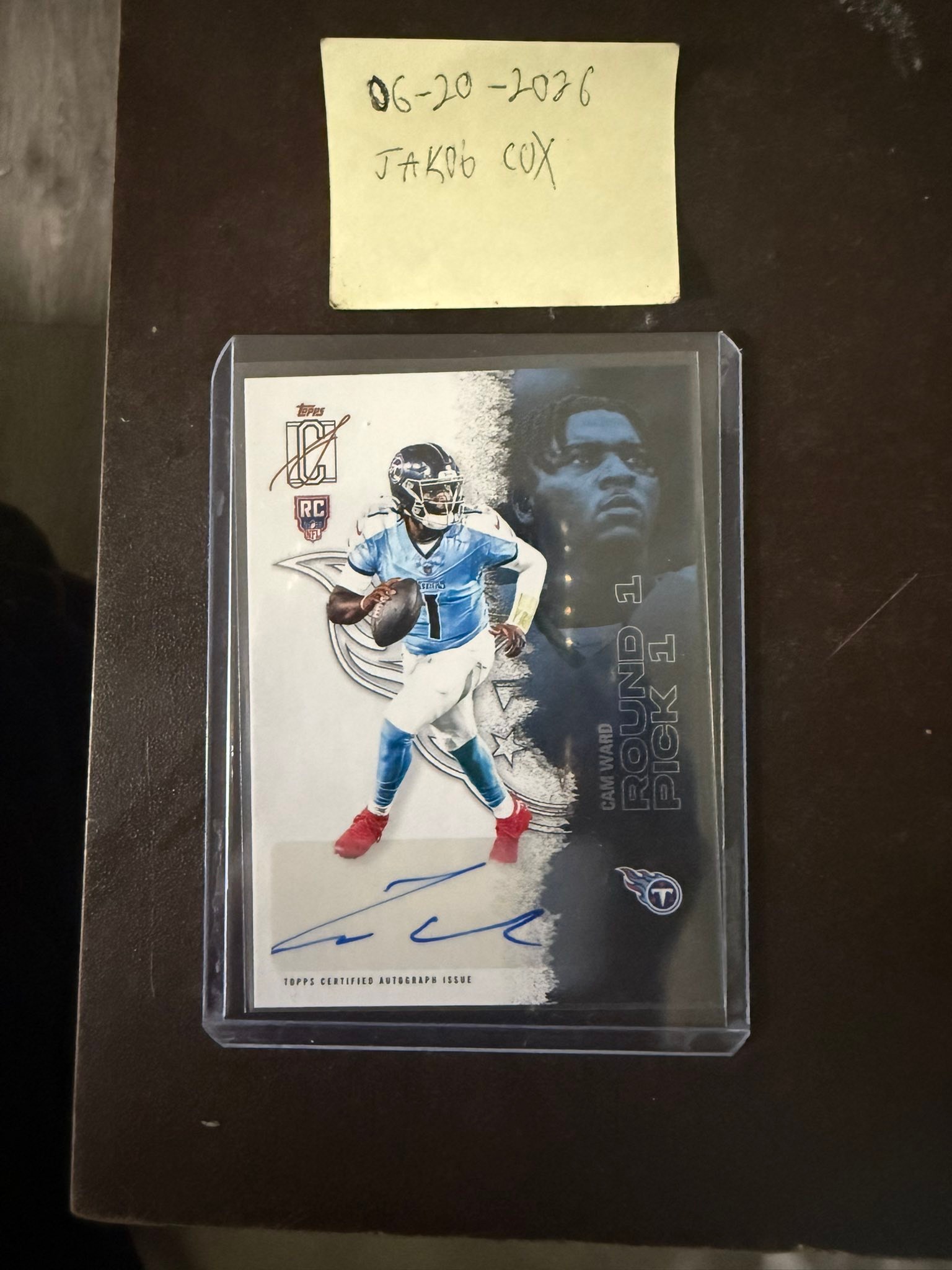 2025 Topps Signature Class Omarion Hampton Red Lava Auto /25 PSA 