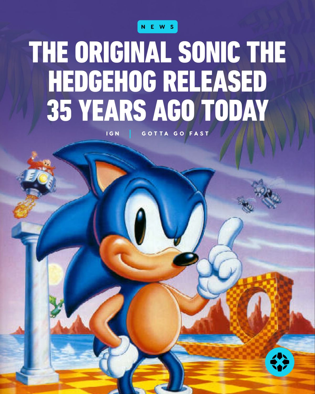 Not even Sonic can outrun the passage of time. The first ever 