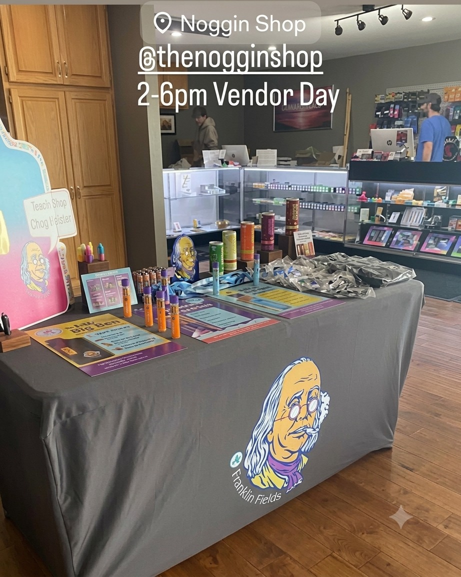 franklin fields disposable vape buy 1 get 1 50% off on all pre-rolls and vapes from 2pm-6pm today 12/17/25! *for educational purposes only, not for sale or trade* Flavours:Blue Edition BUY GEEK BAR PULSE winter mint