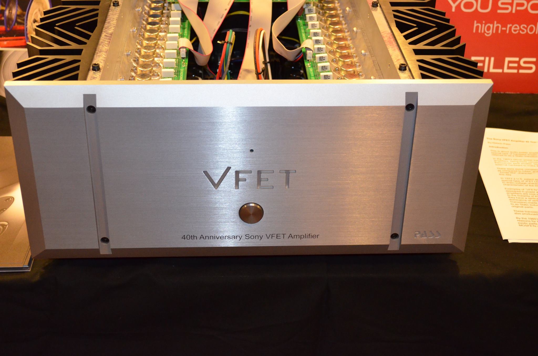40th Anniversary Sony/Pass Labs VFET stereo power amplifier.