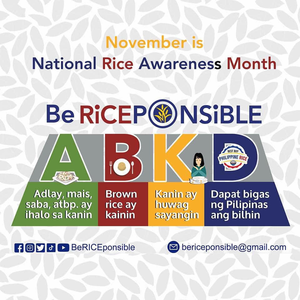 DepEd - Be RICEponsible! Nakikiisa ang buong Kagawaran ng Edukasyon ...