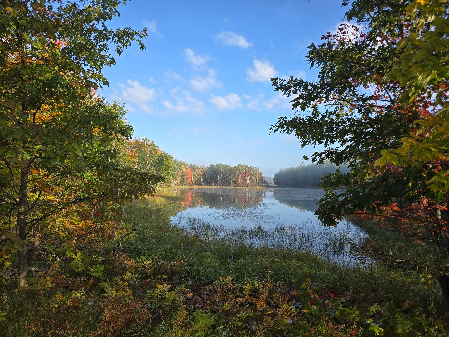 fall magc ing   秋の雪景色 🍁 Fall colors are spreading across northern Michigan! Rebecca