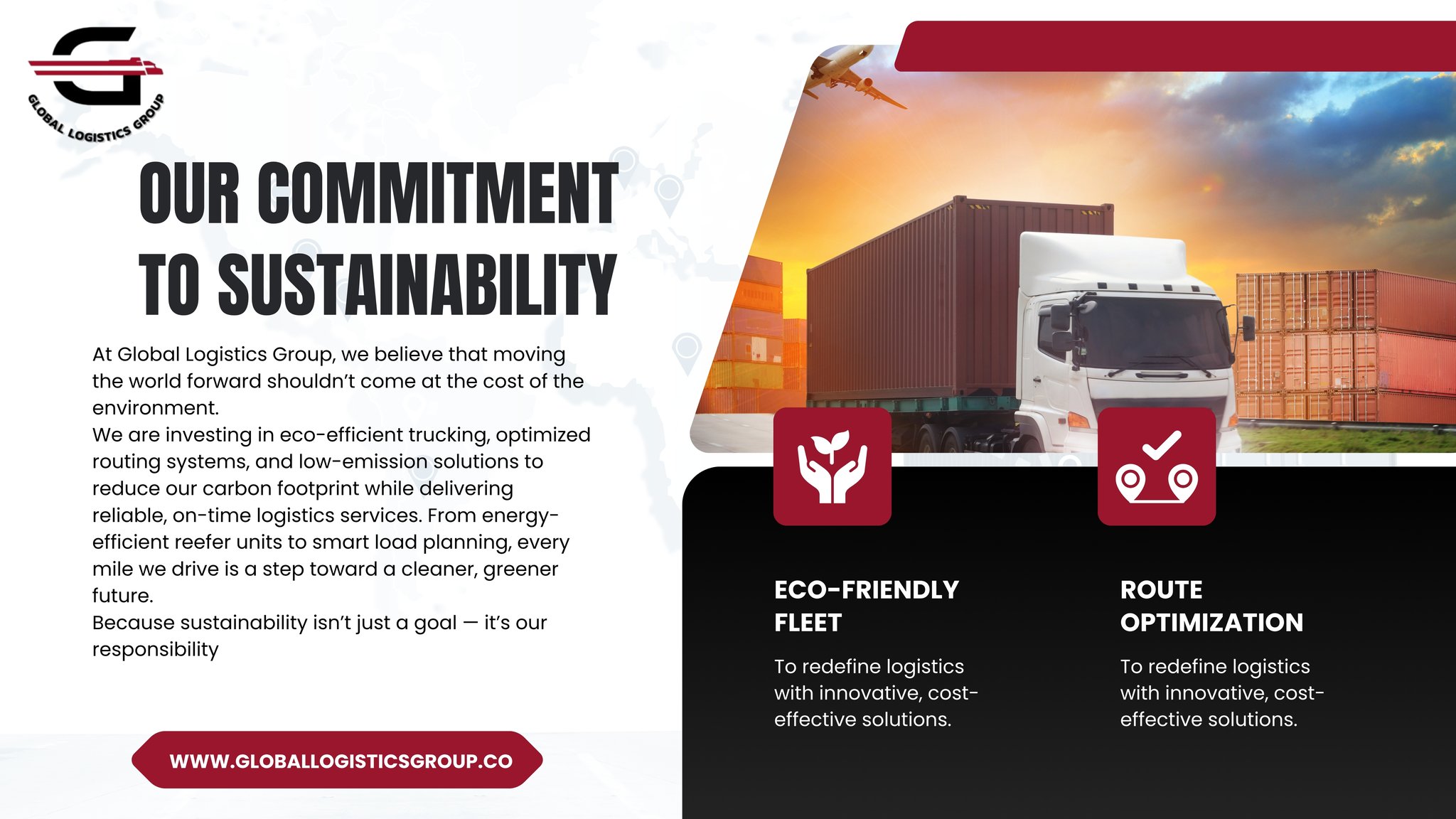 Global - 🌿 Driving a Greener Future 🌍 At Global Logistics Group ...