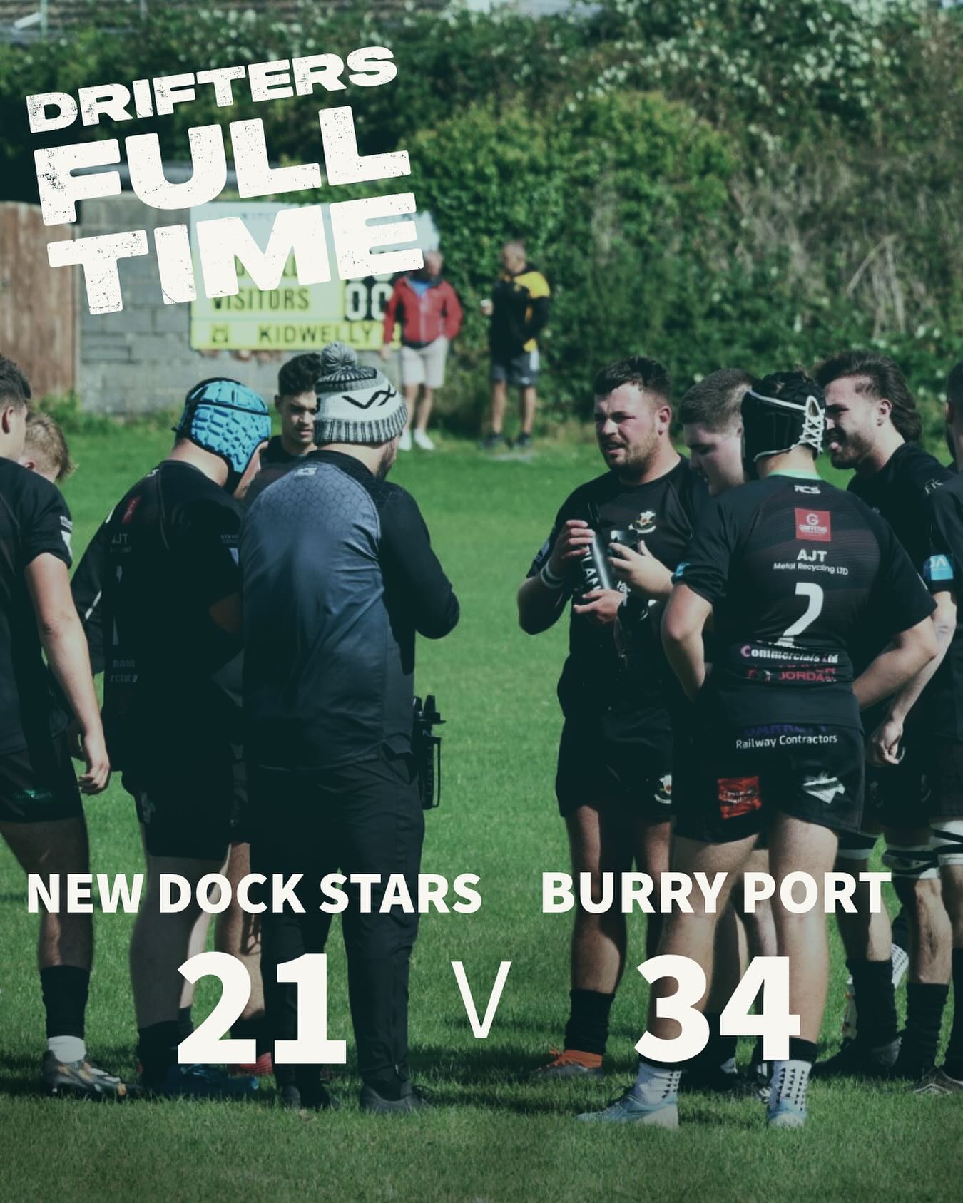 Burry - A real tough test away for the drifters! The boys pulled away ...