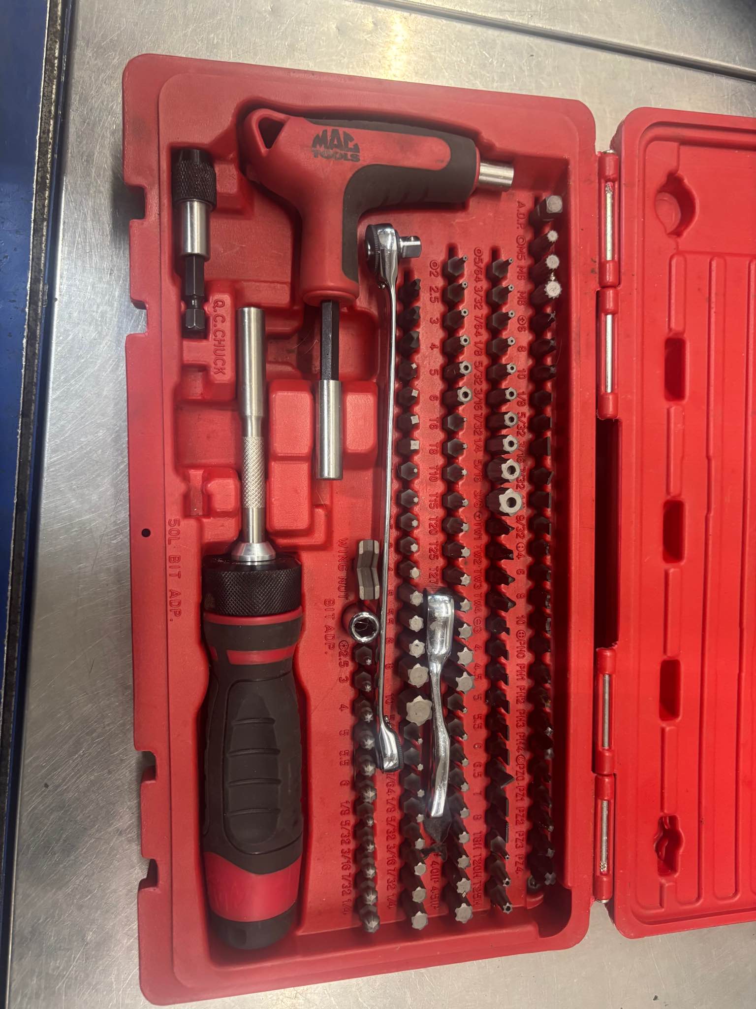 Mac sbdr121rbrt bit set 121 pieces - Mixed Hand Tool Sets - Howell ...