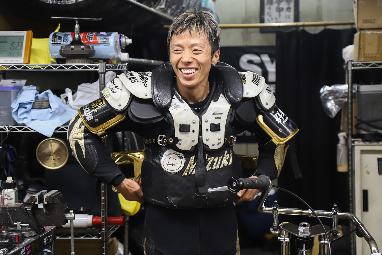 オートレース　池浦一博選手　ヘルメット バイク オートレース 池浦一博選手 ヘルメット