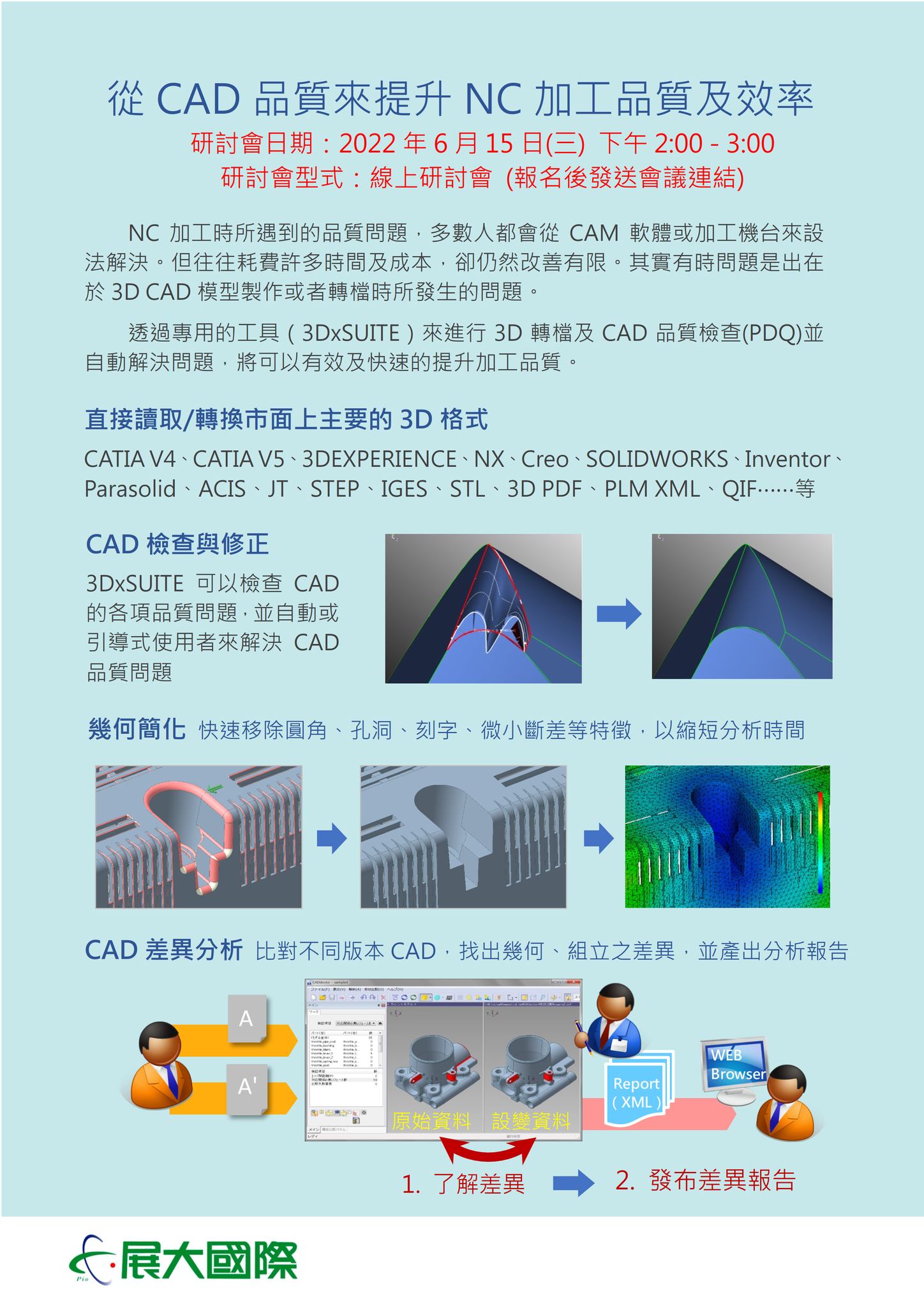 展大國際-台南 - 您是否常拿到的圖檔都有嚴重破損或變形的問題呢⁉ 圖檔的問題讓您在CAM編寫時耗時修補 然而成品品質也不如理想呢?😫😤 我們 ...