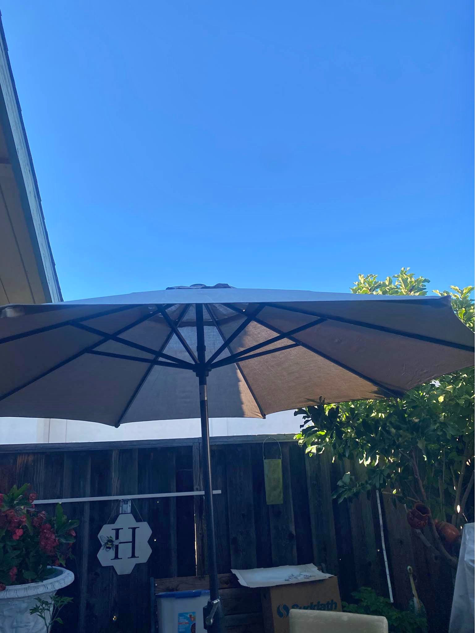 9' rectangular patio umbrella Rectangle Cantilever 9 x 12 / 10 x 13 ft JS0A4QUEGY0 Easy to Use color:黑色 Better Homes & Gardens
