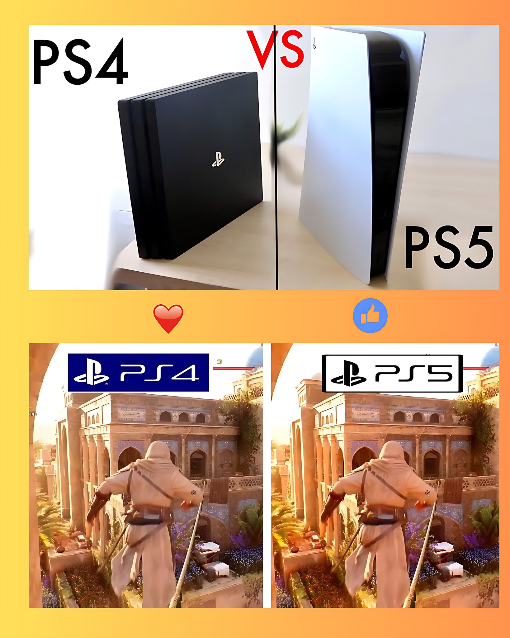 その他 ps5 Here's a side by side comparison of the Playstation 5 with