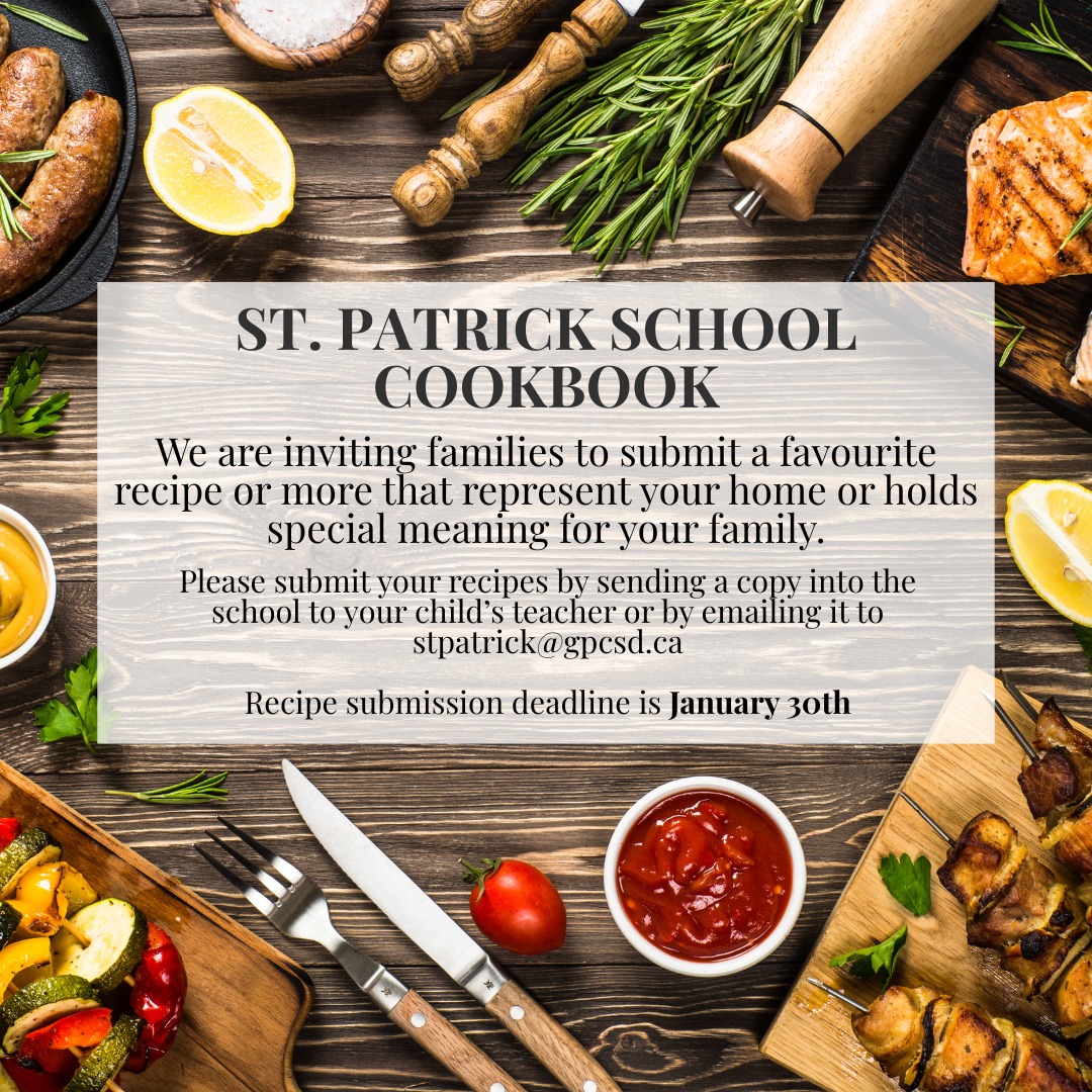St. - Don't forget to submit your family recipe for our cookbook ...