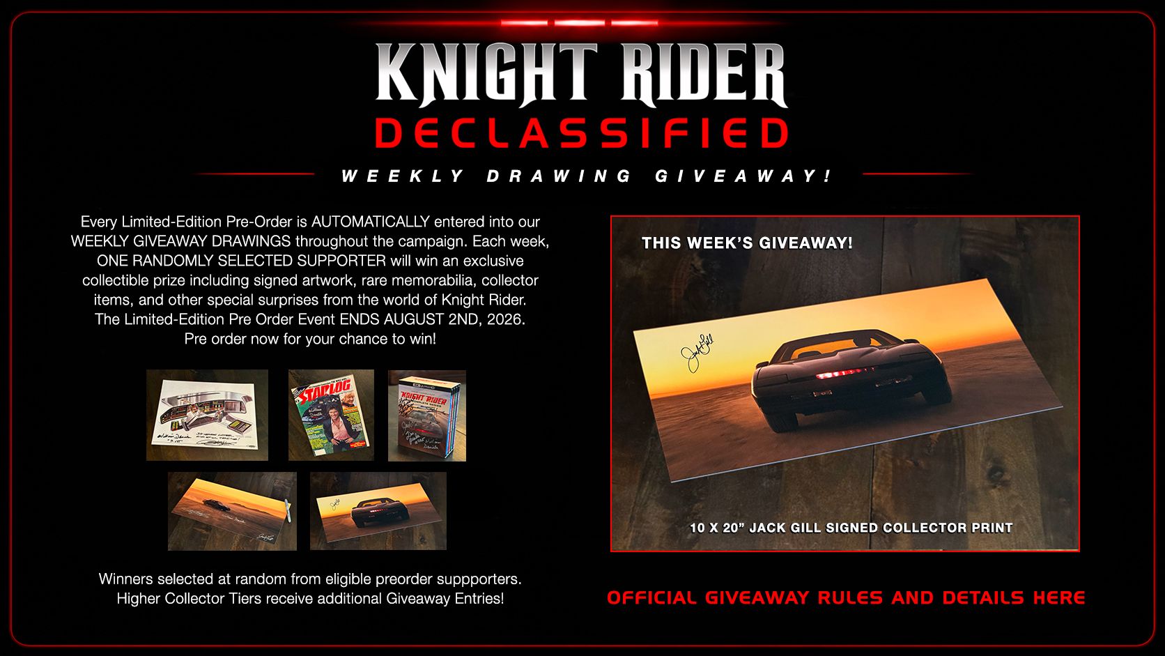 This Friday, we will be announcing the next winner of the Knight 