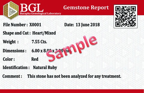 แนะนำใบรับรองการตรวจสอ... - BGL Burapha Gemological Laboratory | Facebook
