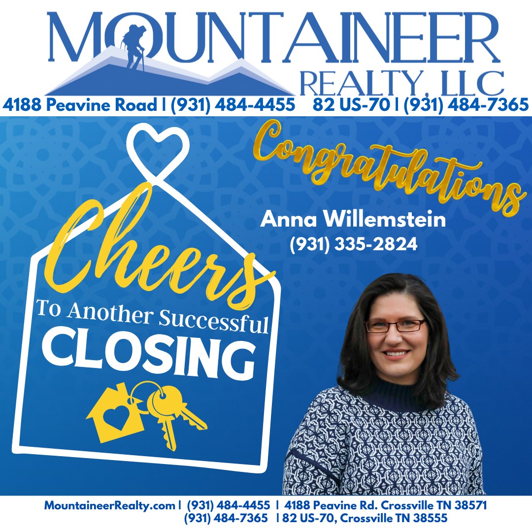 Anna Willemstein's successful real estate closing with Mountaineer