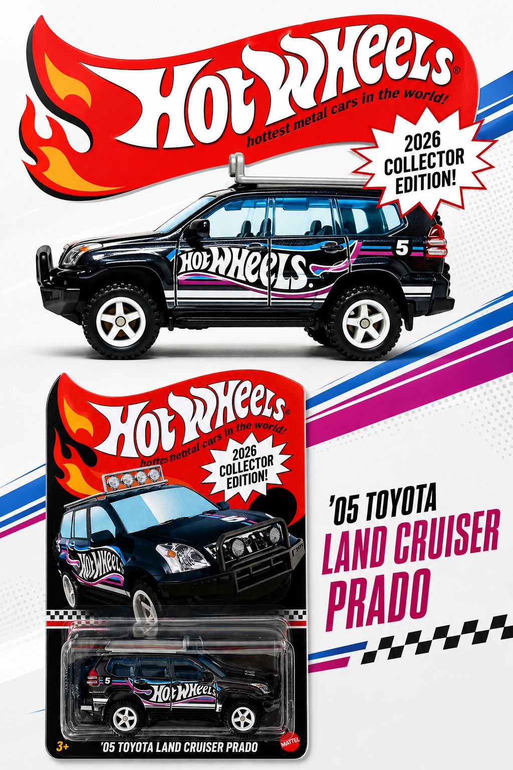 ミニカー HotWheels Toyota Land Cruiser Prado Mail Get an Exclusive