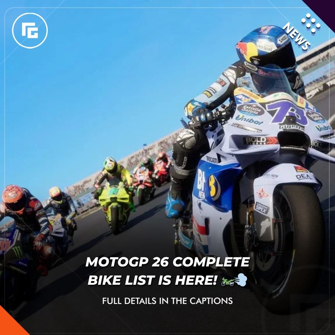 The MotoGP 26 bike list just got a major upgrade! 🔥 For the first