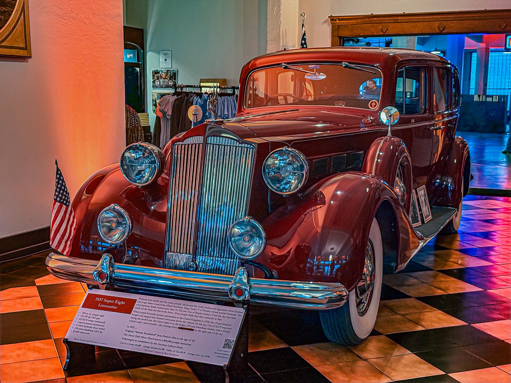 1938 Packard Super 8 limousine owned by Joseph Kennedy