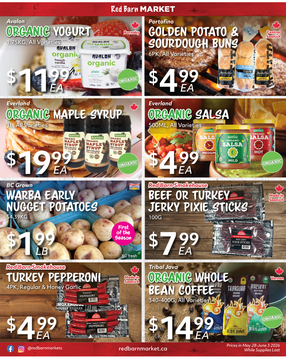 This week's specials are too good to miss! 🤩 Grapes, Red Barn's Own  p