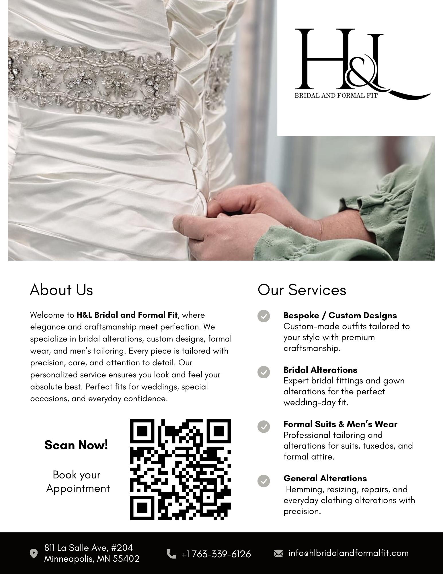bridesmaid dress alterations minneapolis H&L Bridal and Formal Fit in downtown offers professional bridal and formalwear Pattern distribution format:Paper Sewing Pattern Linen Suit Essentials For Living Vivente