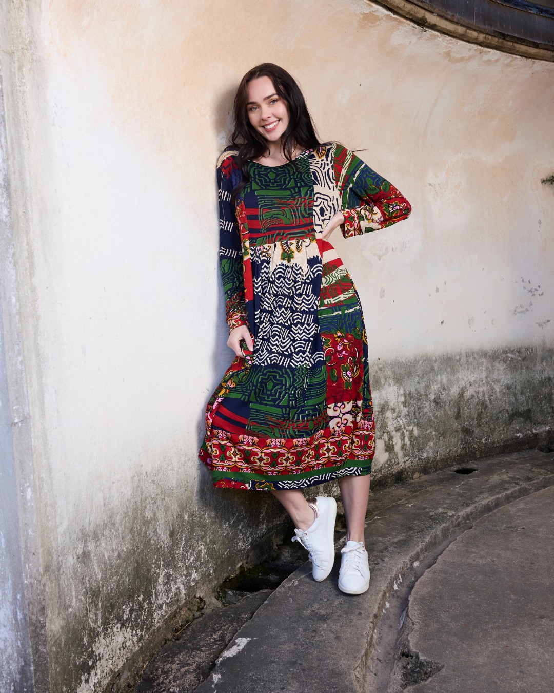 red cotton dress with sleeves Puff Sleeve Maxi - Short Sleeve Dresses Outfits summer office 2024 YGroup_1627 comfortable and versatile style Color:sage